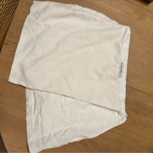 Abercrombie White Linen Skort